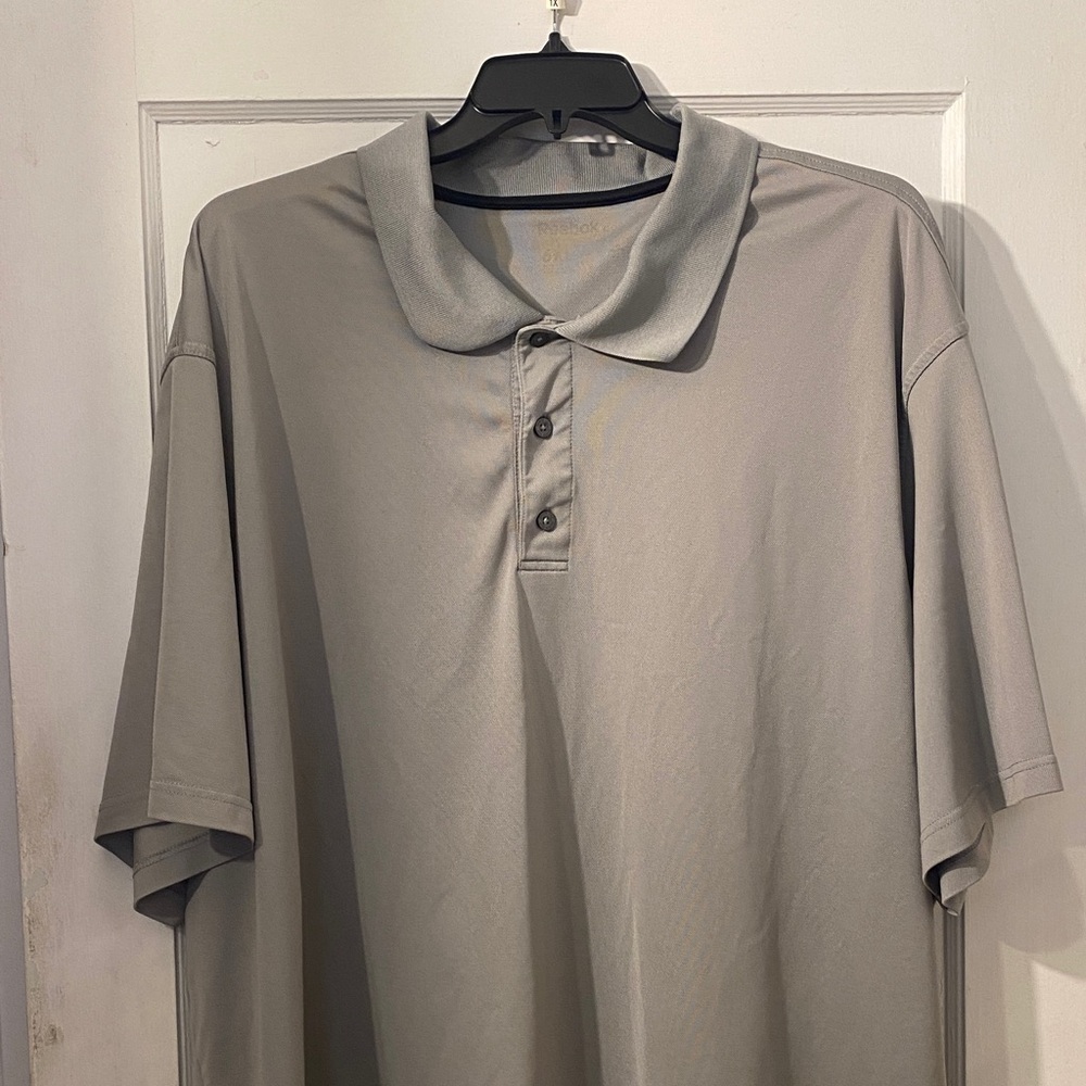 Reebok Men's Light Gray Polo Shirt